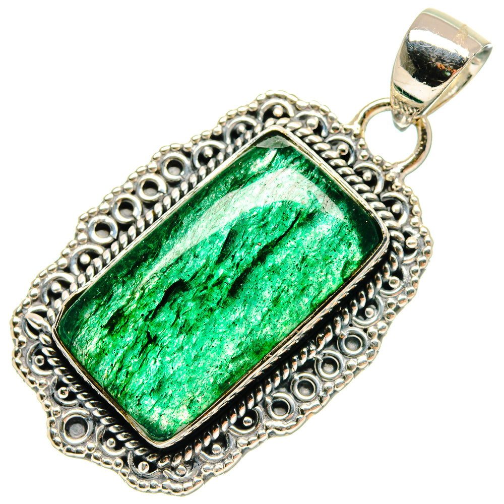 Green Aventurine Pendants handcrafted by Ana Silver Co - PD18274