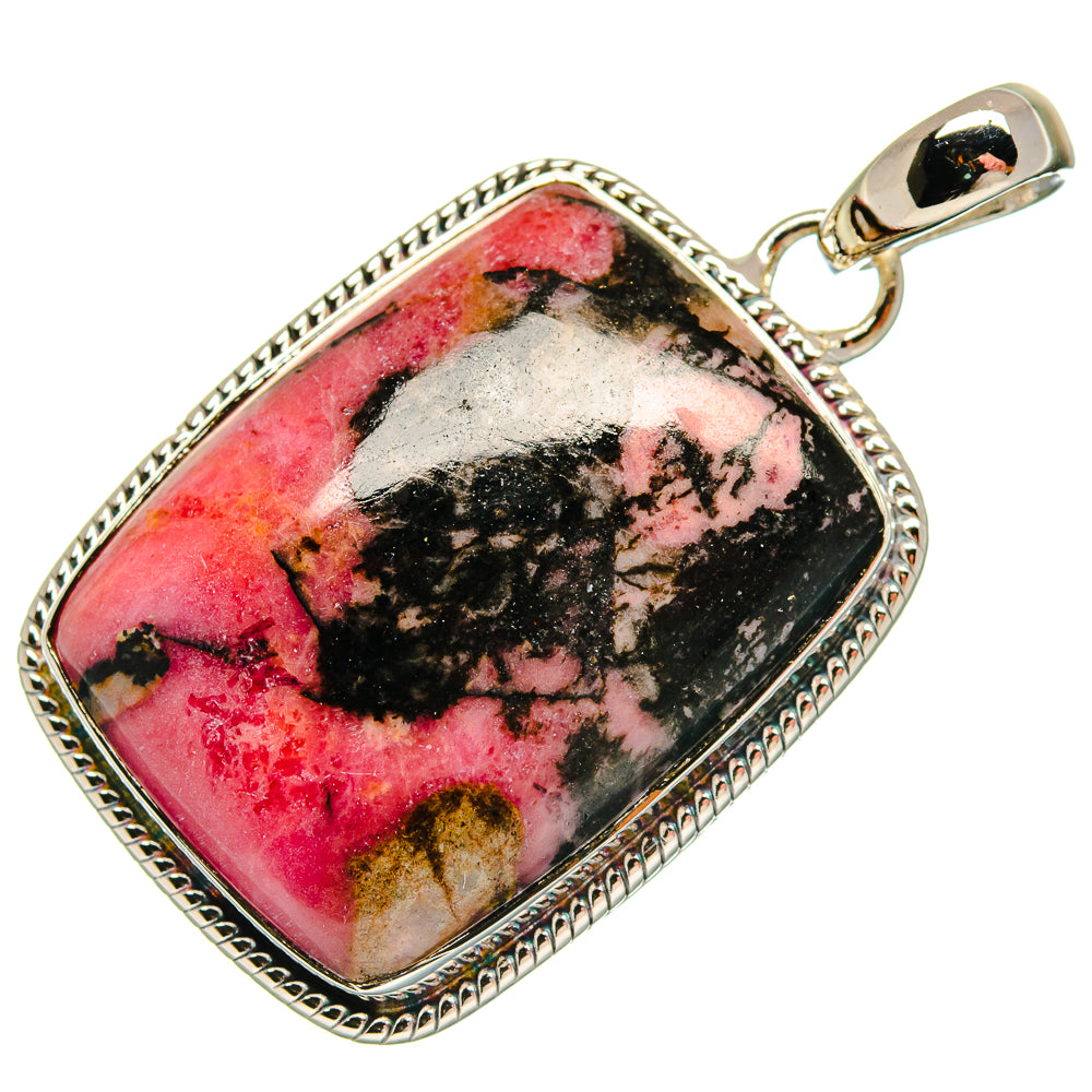 Rhodonite Pendants handcrafted by Ana Silver Co - PD18277