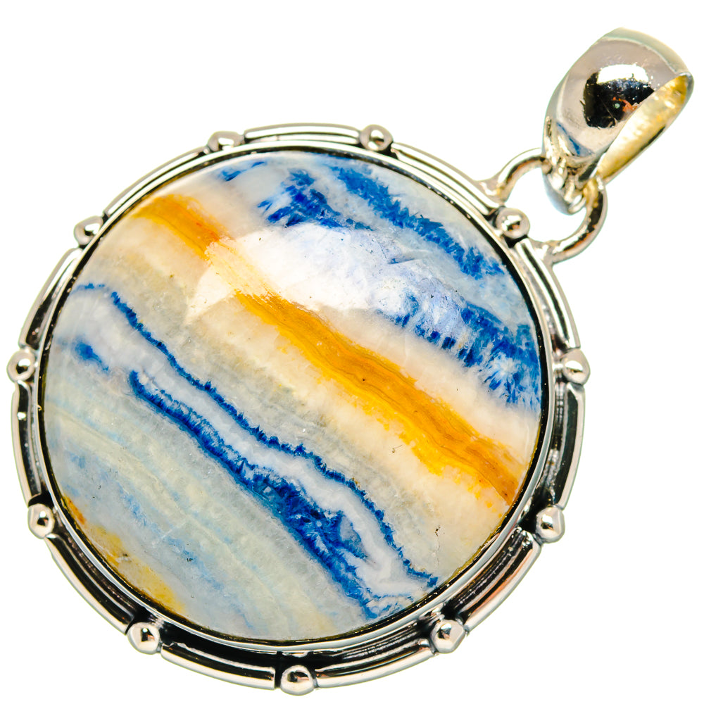 Blue Scheelite Pendants handcrafted by Ana Silver Co - PD18330