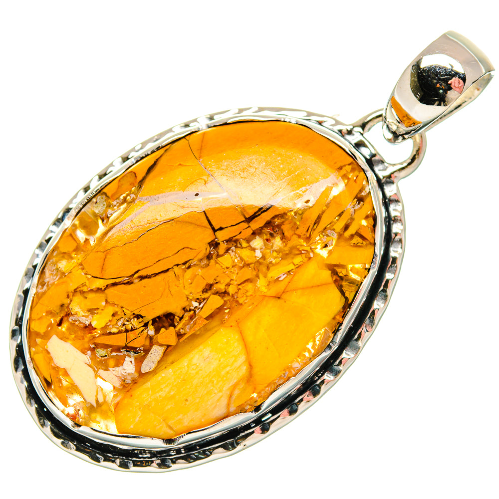 Brecciated Mookaite Pendants handcrafted by Ana Silver Co - PD18335