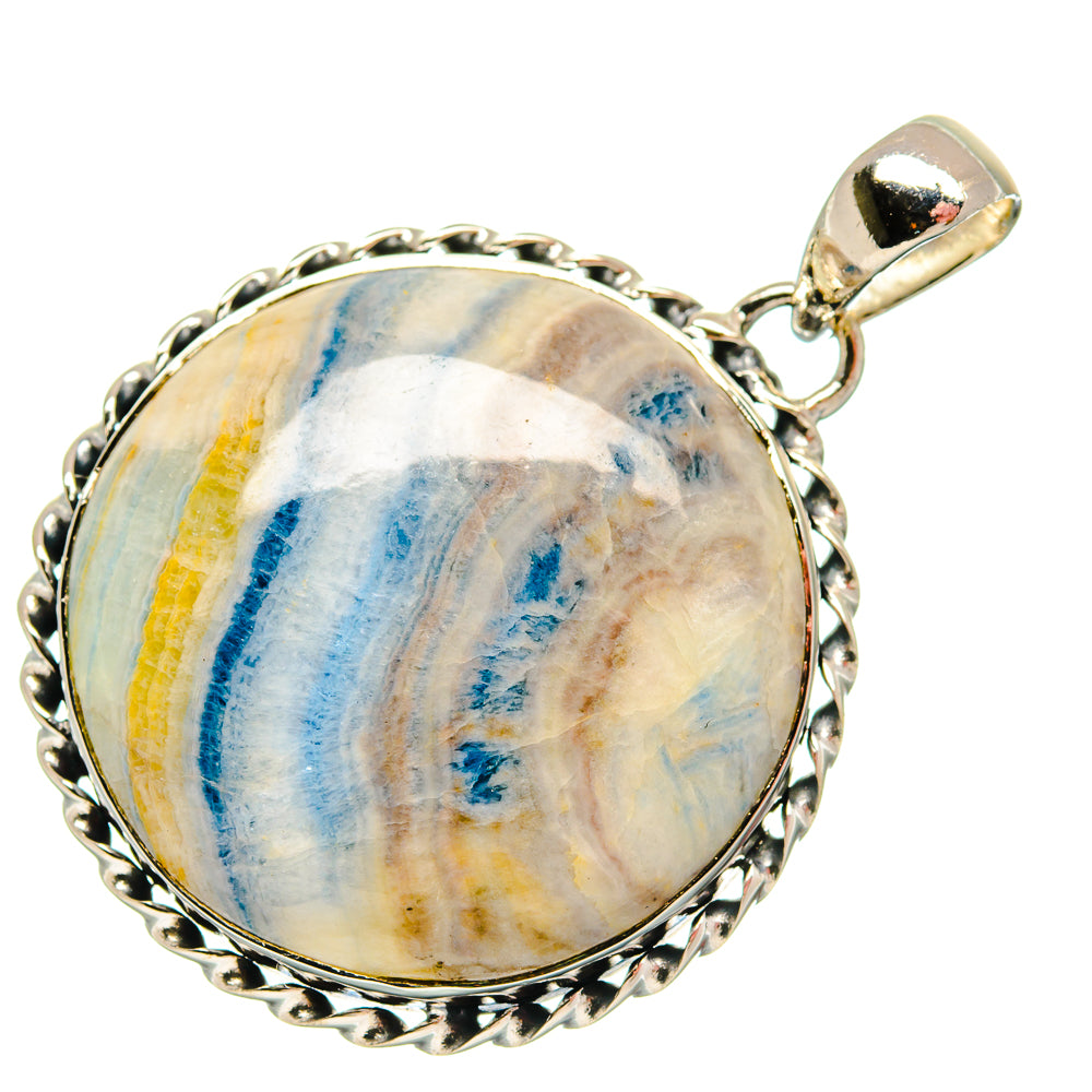 Blue Scheelite Pendants handcrafted by Ana Silver Co - PD18341
