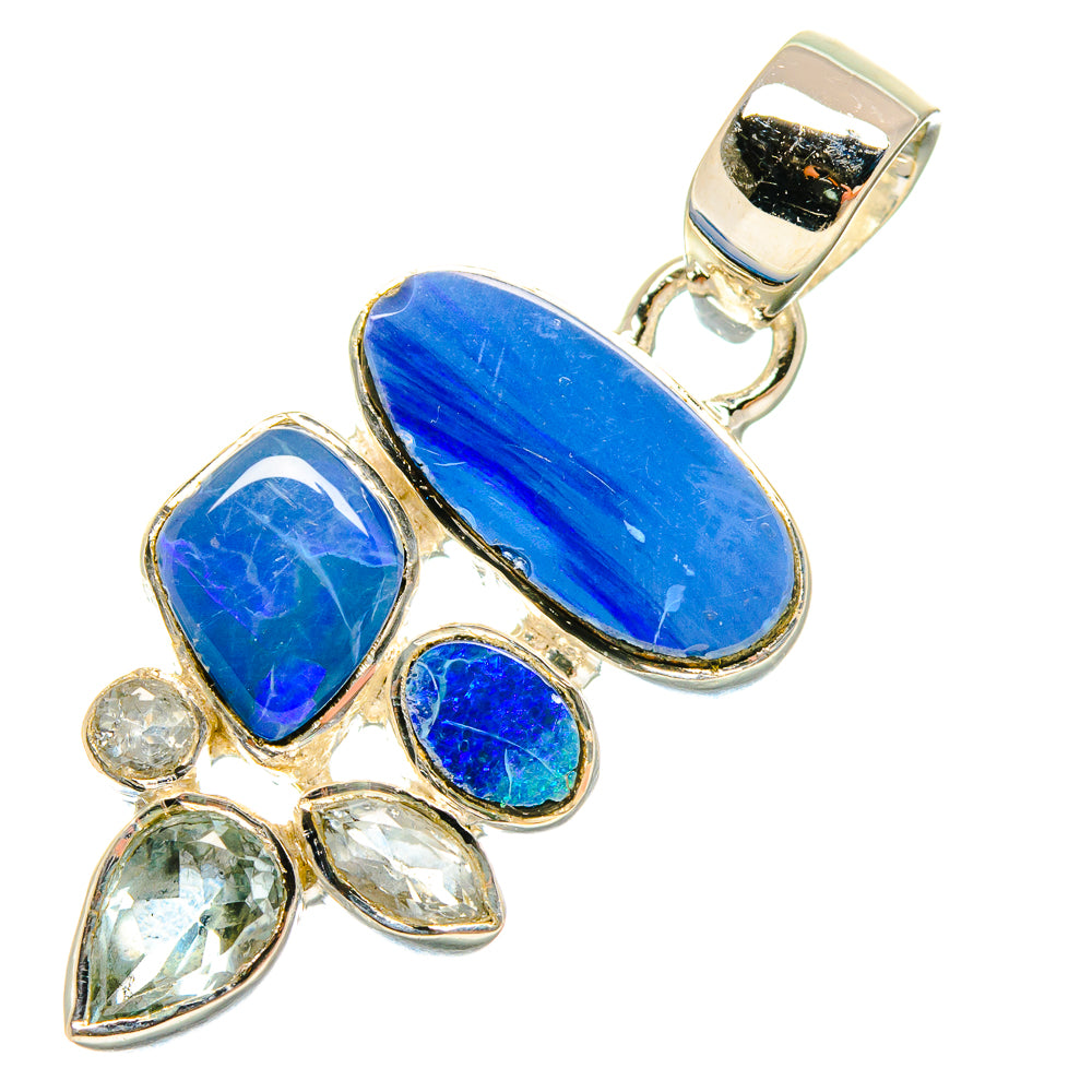 Fire Opal Pendants handcrafted by Ana Silver Co - PD18399