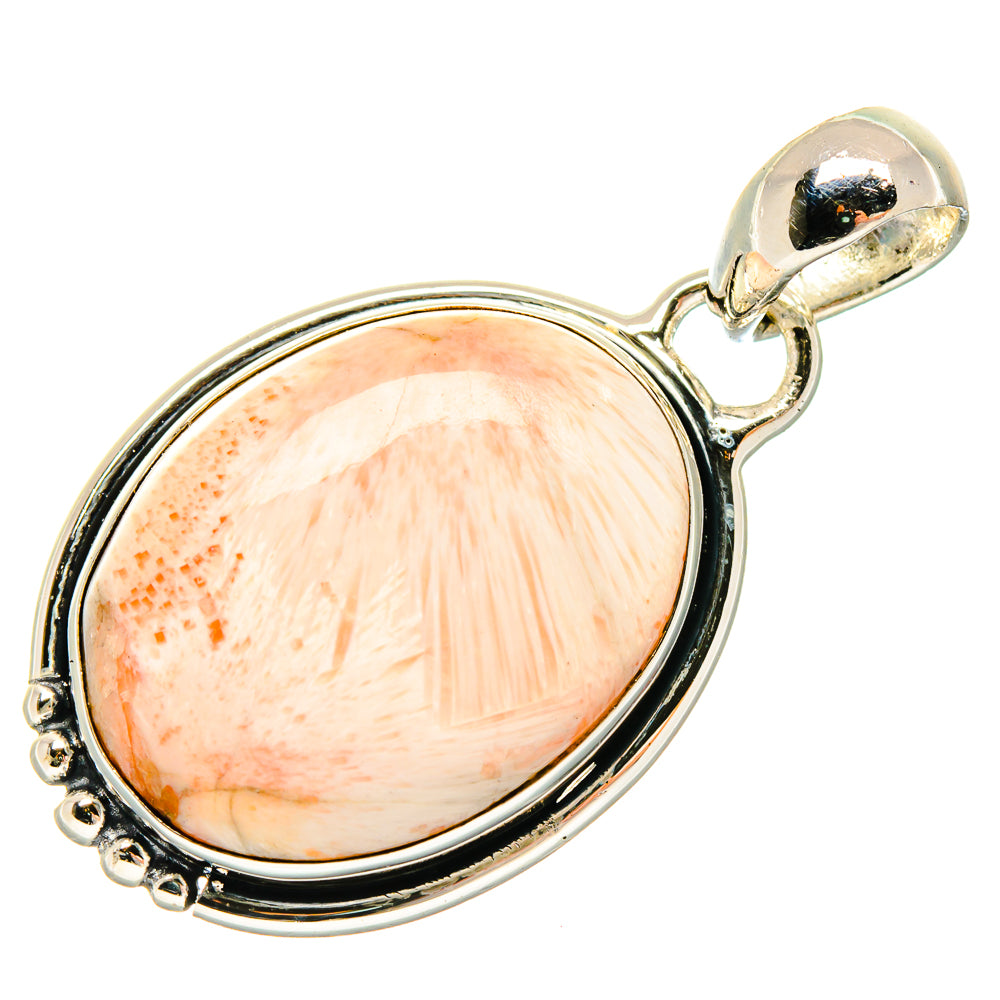 Scolecite Pendants handcrafted by Ana Silver Co - PD18474