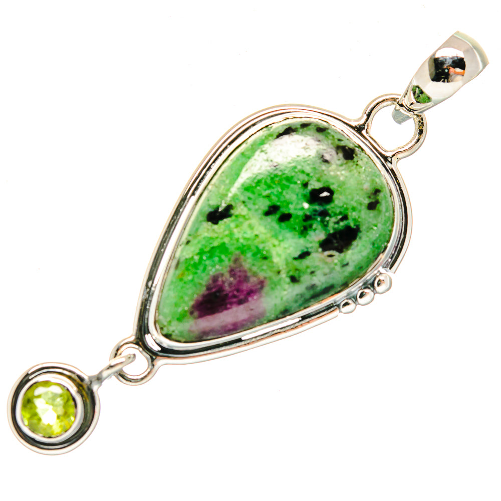 Ruby Zoisite Pendants handcrafted by Ana Silver Co - PD18487