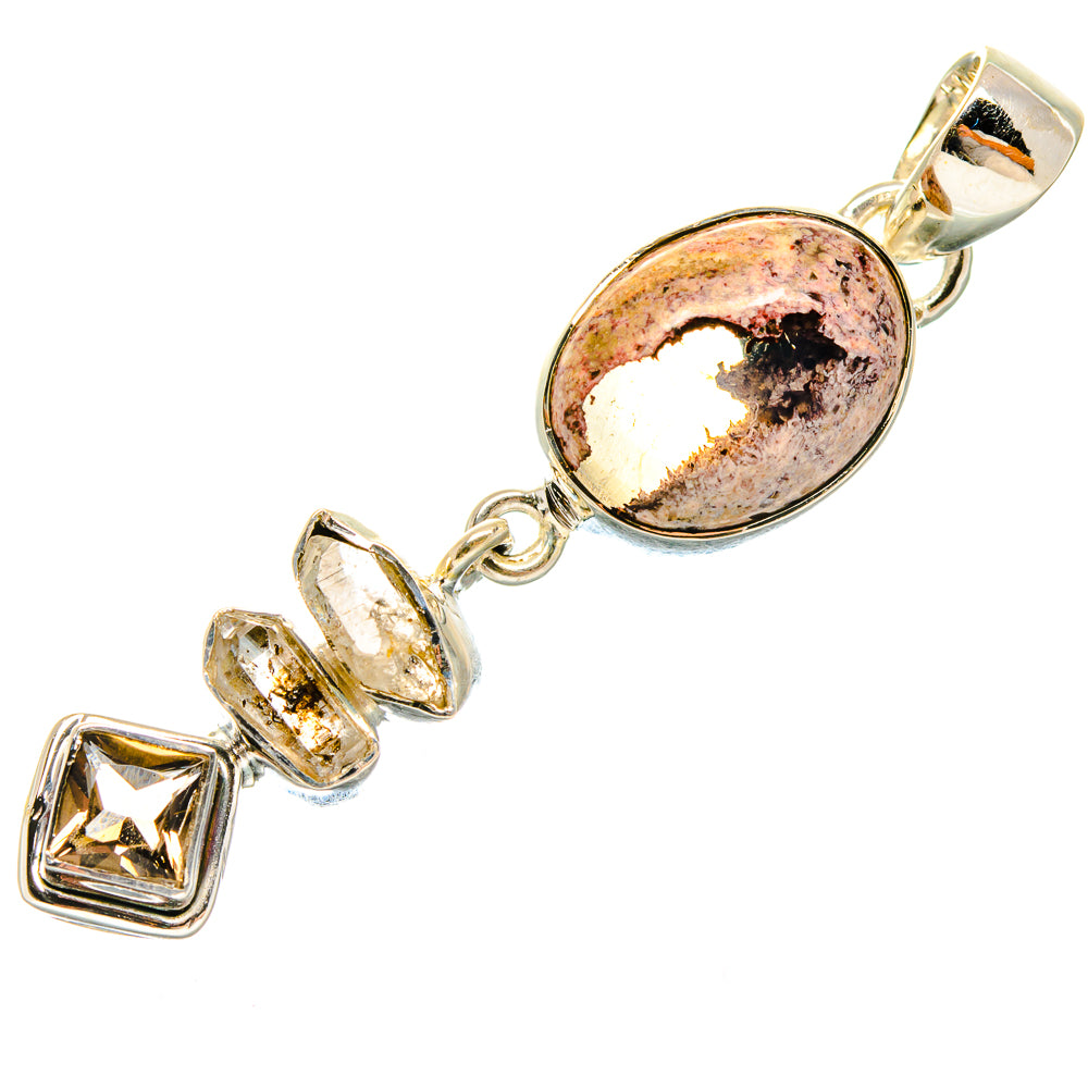 Mexican Fire Opal Pendants handcrafted by Ana Silver Co - PD18519