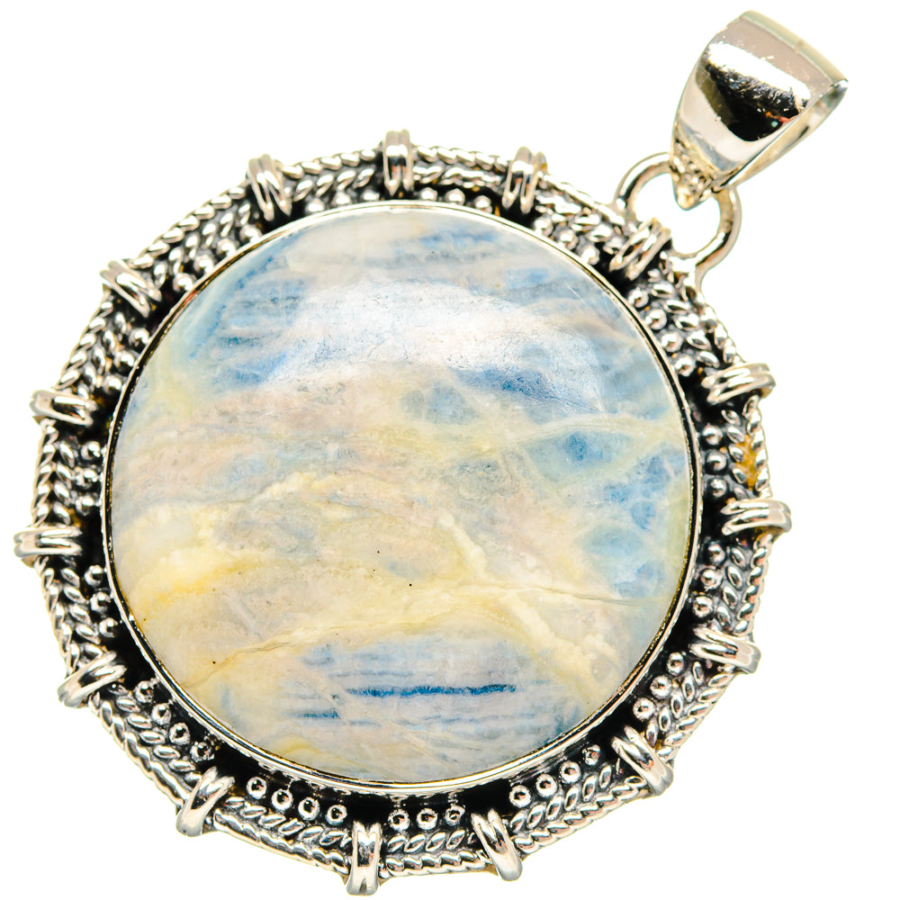 Blue Scheelite Pendants handcrafted by Ana Silver Co - PD18542