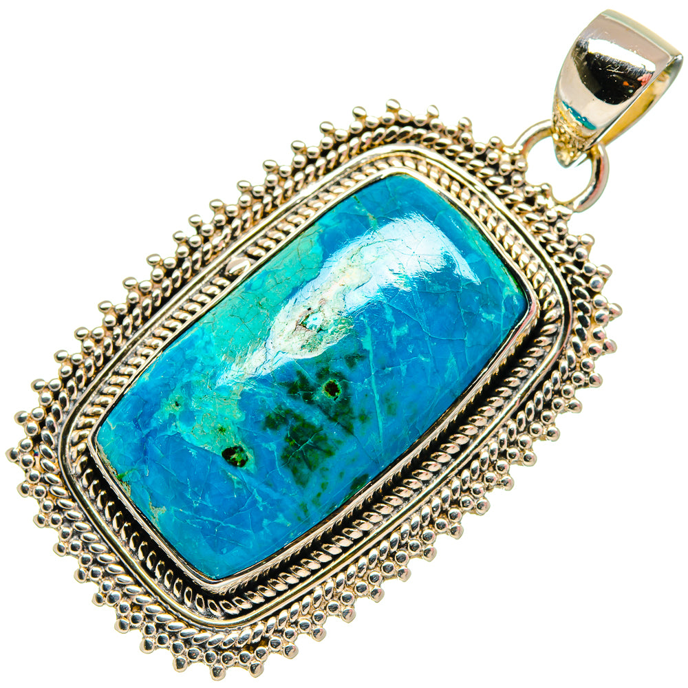 Chrysocolla Pendants handcrafted by Ana Silver Co - PD18543