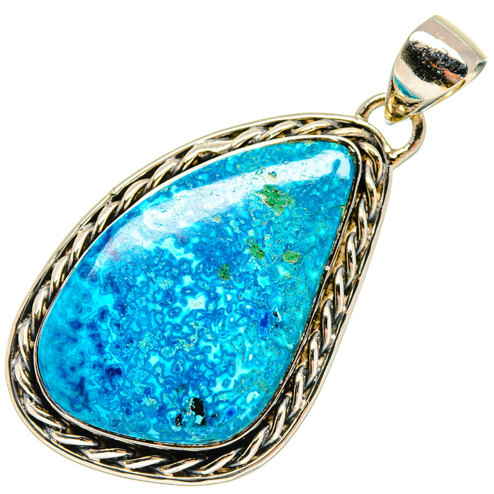 Chrysocolla Pendants handcrafted by Ana Silver Co - PD18579