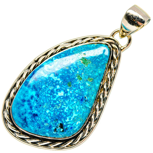 Chrysocolla Pendants handcrafted by Ana Silver Co - PD18579