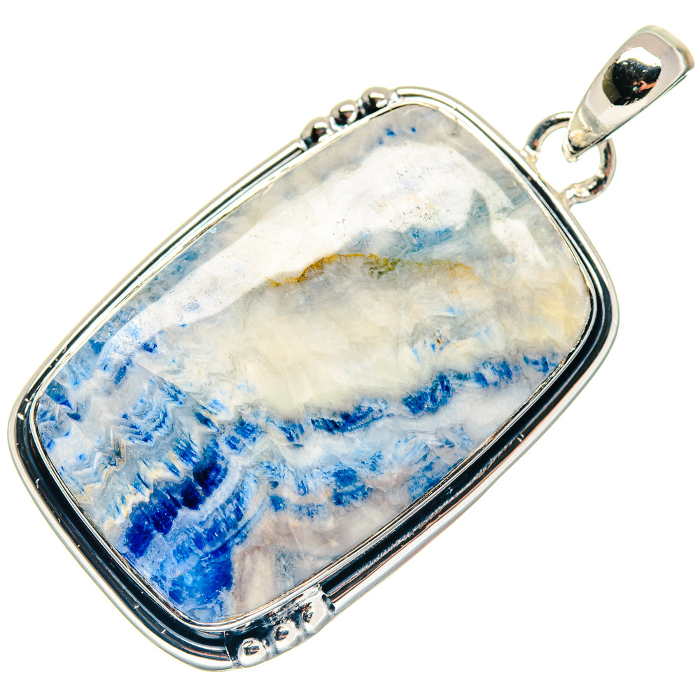 Blue Scheelite Pendants handcrafted by Ana Silver Co - PD18663