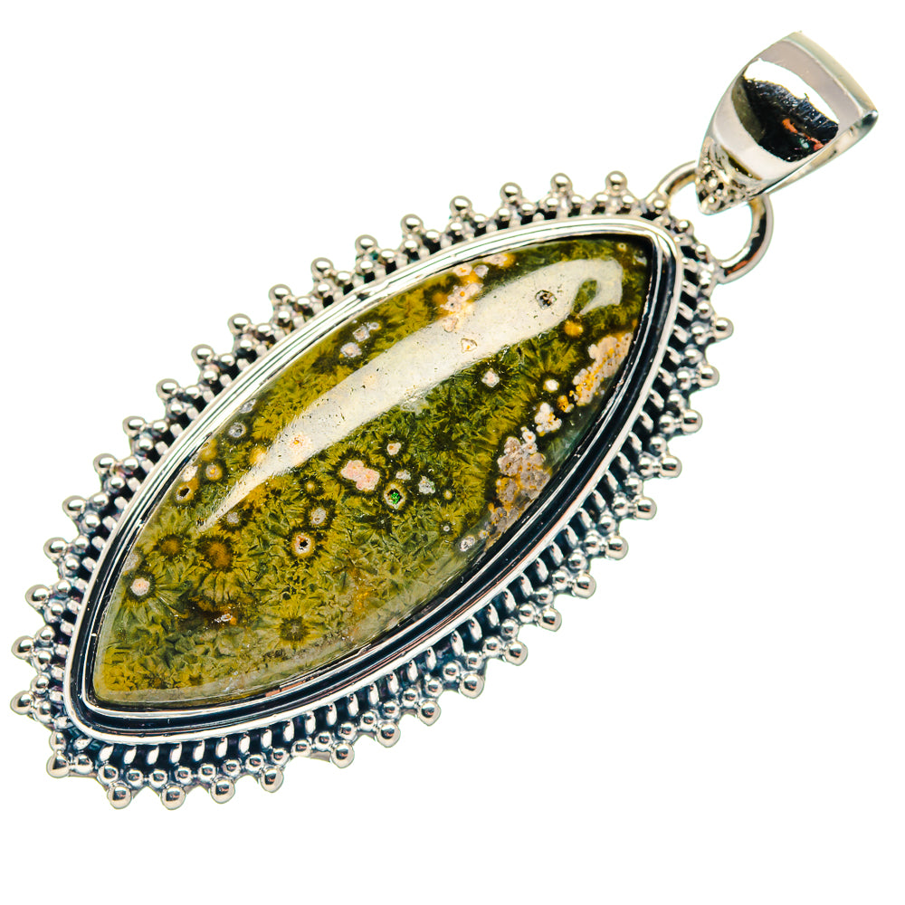 Ocean Jasper Pendants handcrafted by Ana Silver Co - PD18678