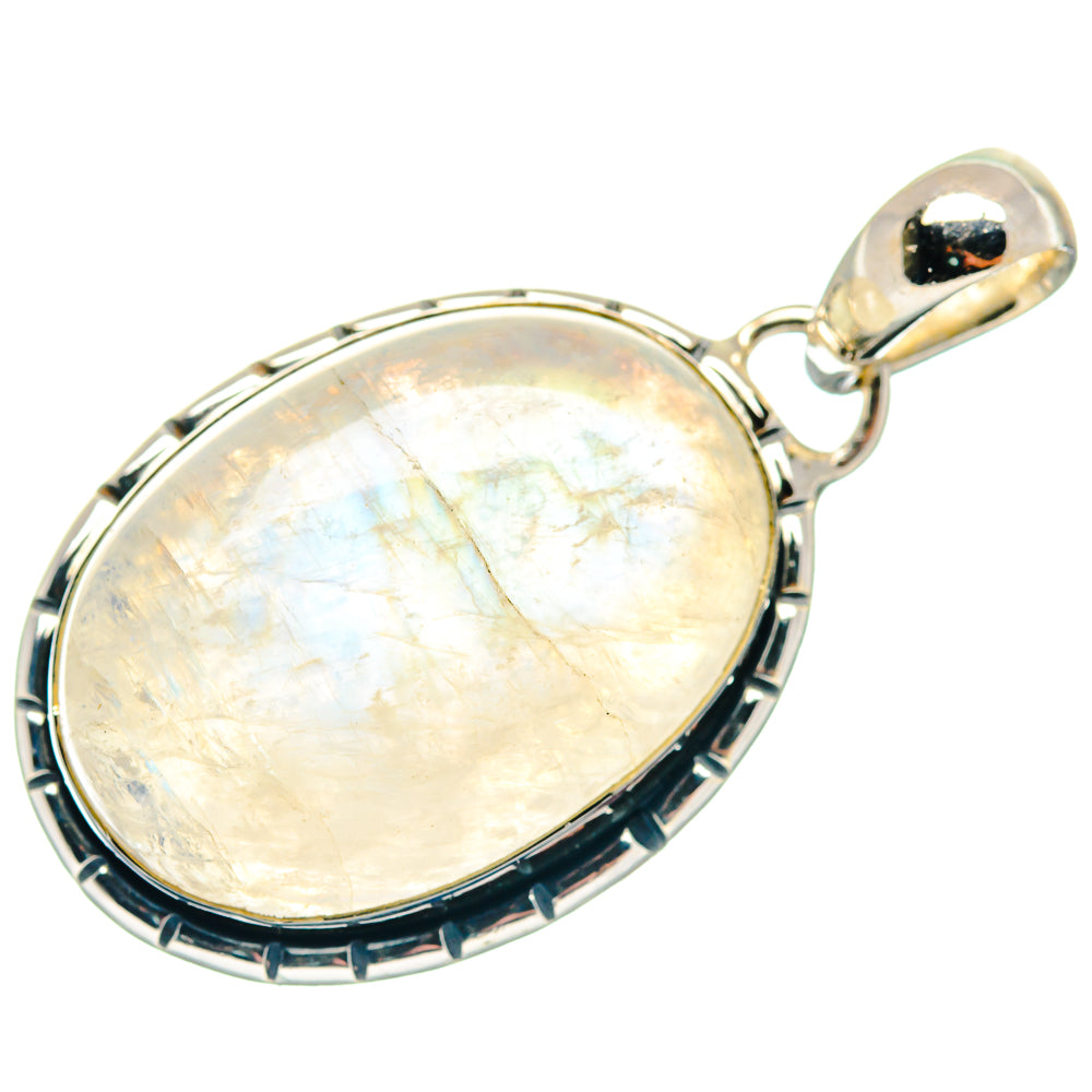 Rainbow Moonstone Pendants handcrafted by Ana Silver Co - PD18705