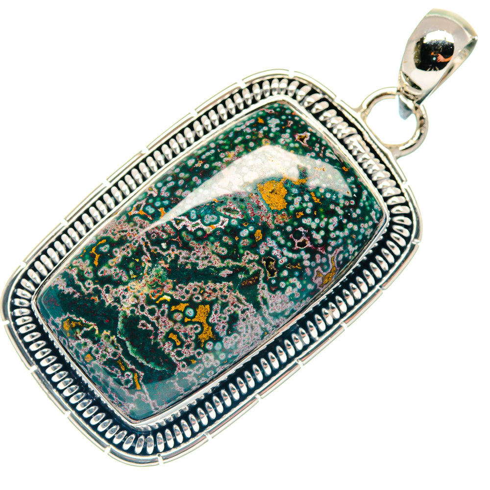 Ocean Jasper Pendants handcrafted by Ana Silver Co - PD18715