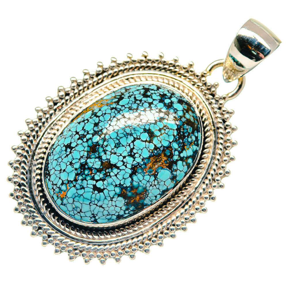Tibetan Turquoise Pendants handcrafted by Ana Silver Co - PD18747