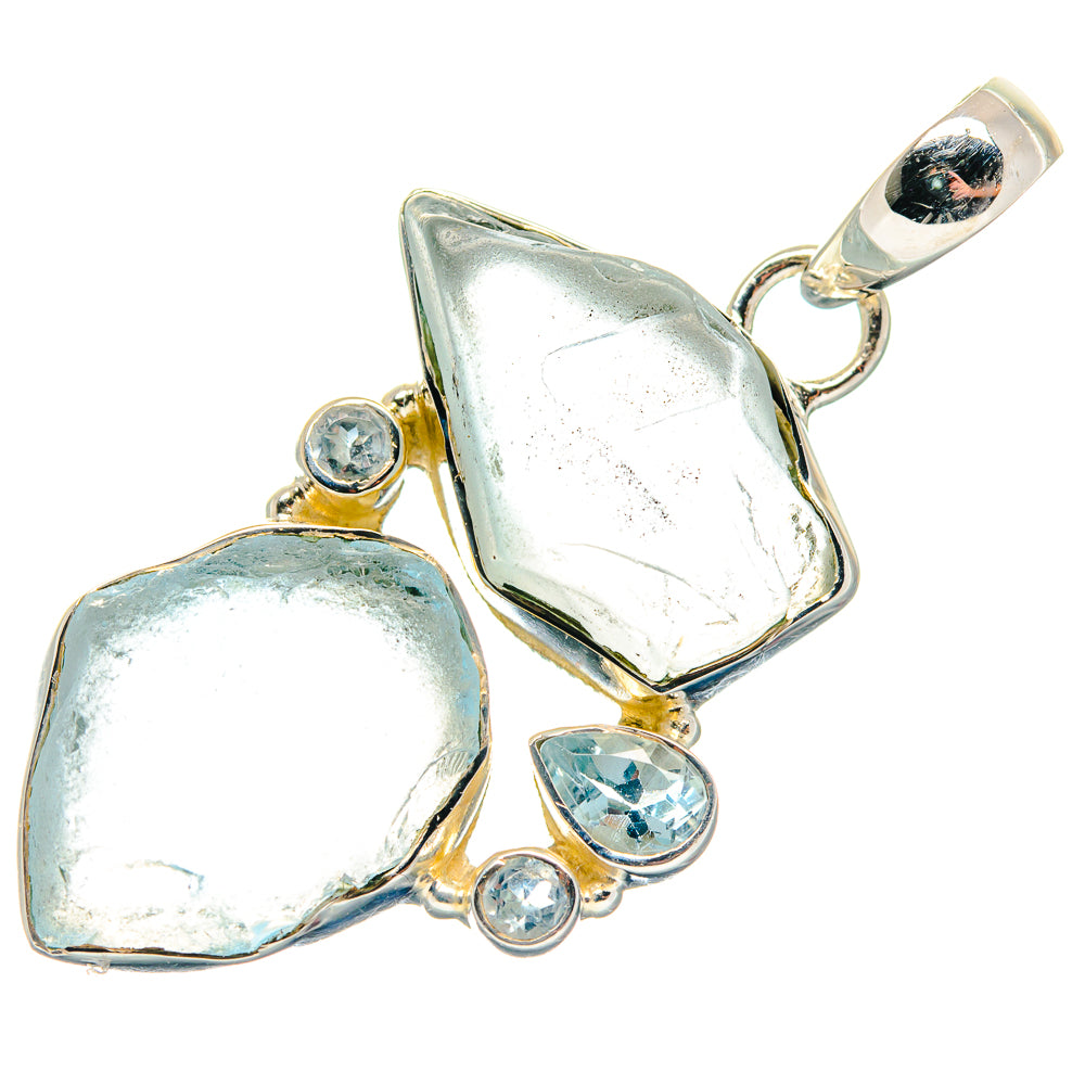 Aquamarine Pendants handcrafted by Ana Silver Co - PD18777
