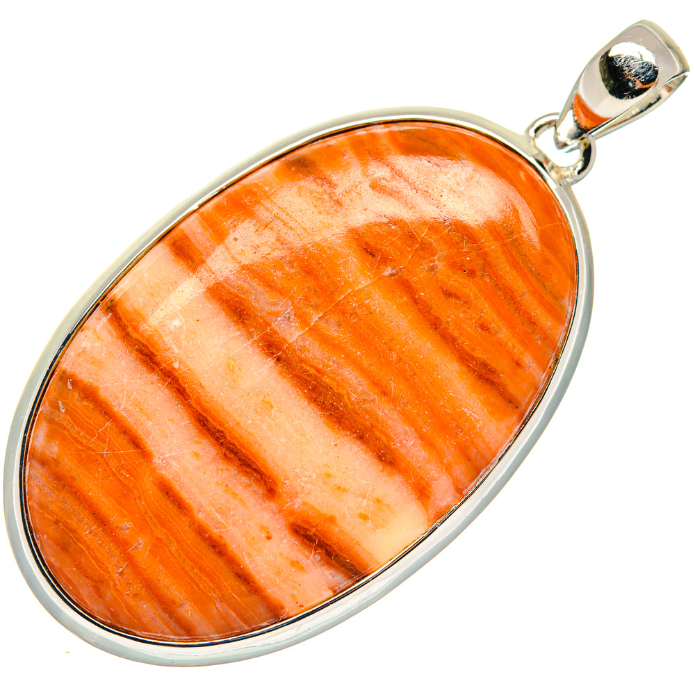 Orange Agate Pendants handcrafted by Ana Silver Co - PD18781