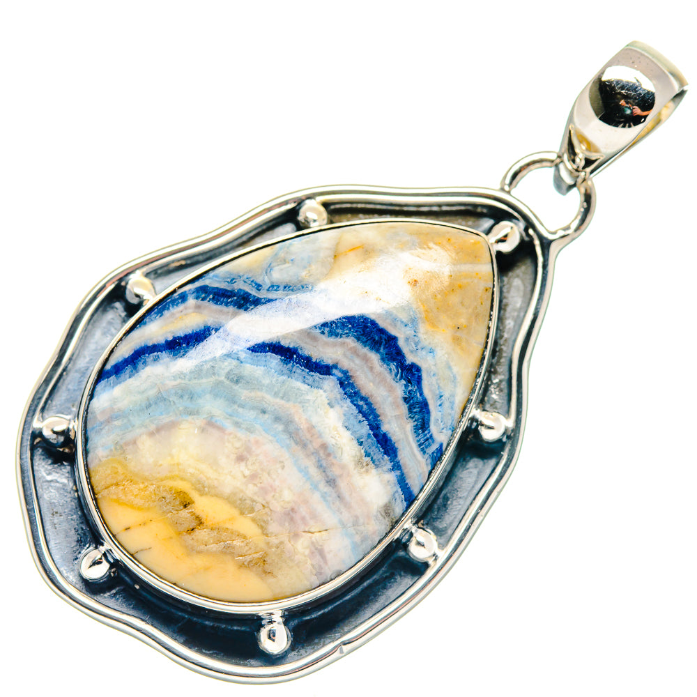 Blue Scheelite Pendants handcrafted by Ana Silver Co - PD18804