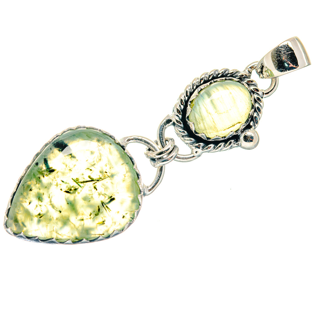 Prehnite Pendants handcrafted by Ana Silver Co - PD18857