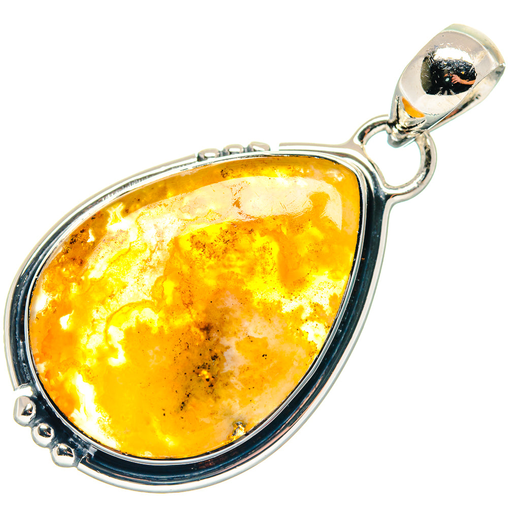 Plume Agate Pendants handcrafted by Ana Silver Co - PD18879