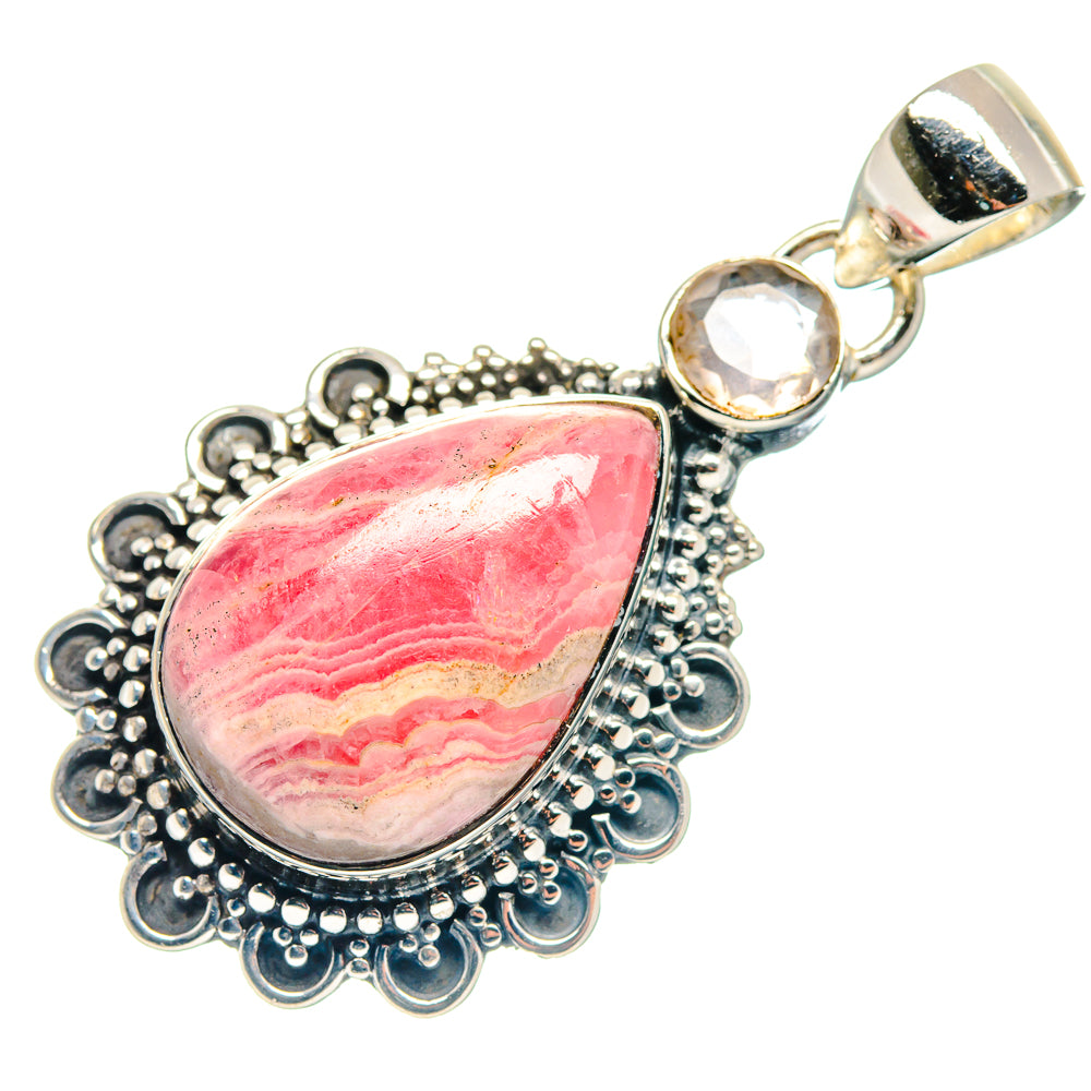 Rhodochrosite Pendants handcrafted by Ana Silver Co - PD18881