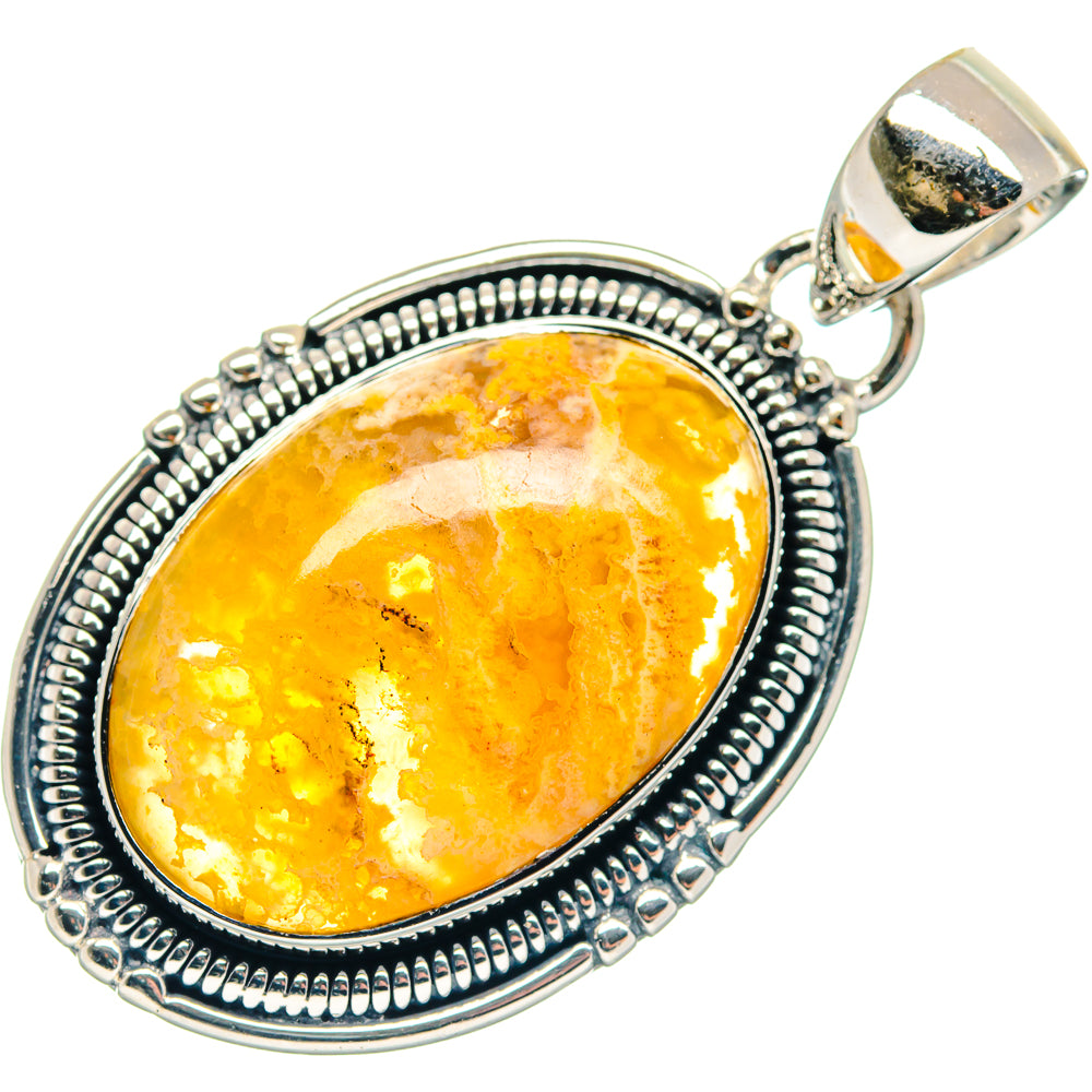 Plume Agate Pendants handcrafted by Ana Silver Co - PD18885 - Photo 2