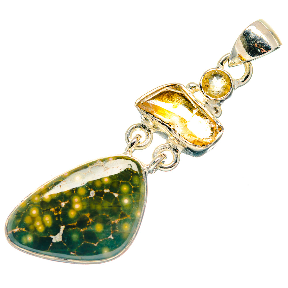 Ocean Jasper Pendants handcrafted by Ana Silver Co - PD18904