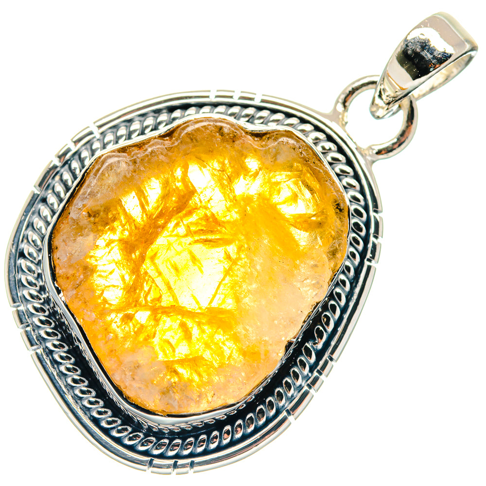 Citrine Pendants handcrafted by Ana Silver Co - PD18907