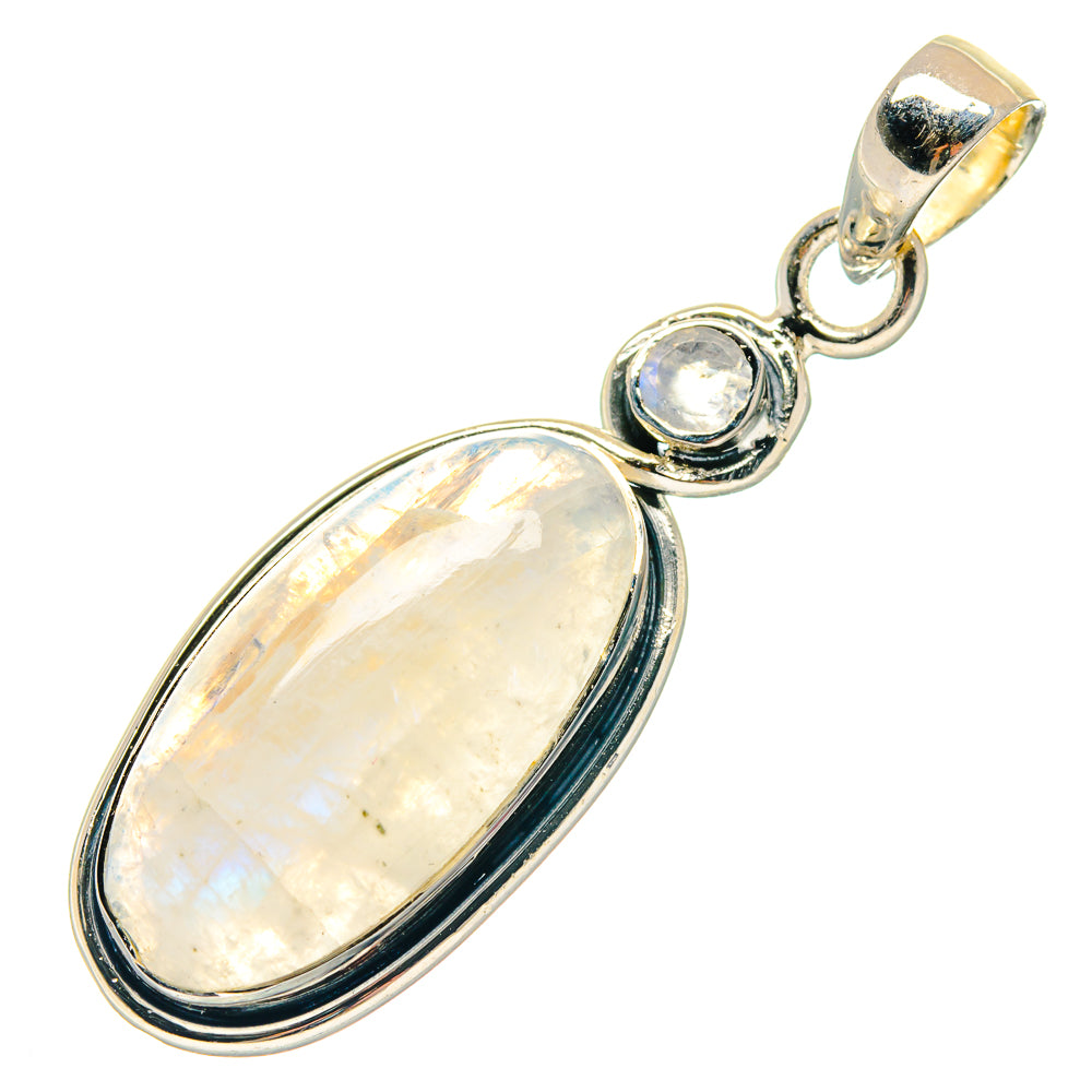 Rainbow Moonstone Pendants handcrafted by Ana Silver Co - PD19011