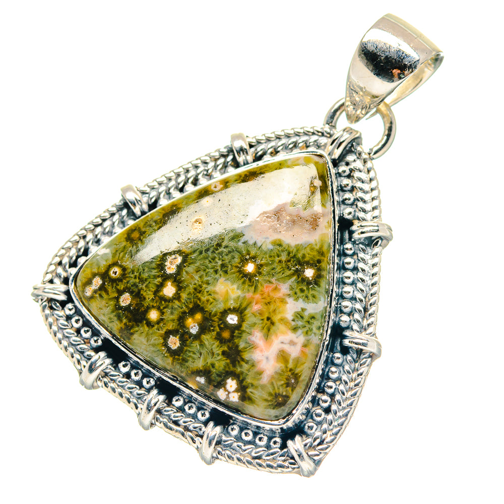 Ocean Jasper Pendants handcrafted by Ana Silver Co - PD19038
