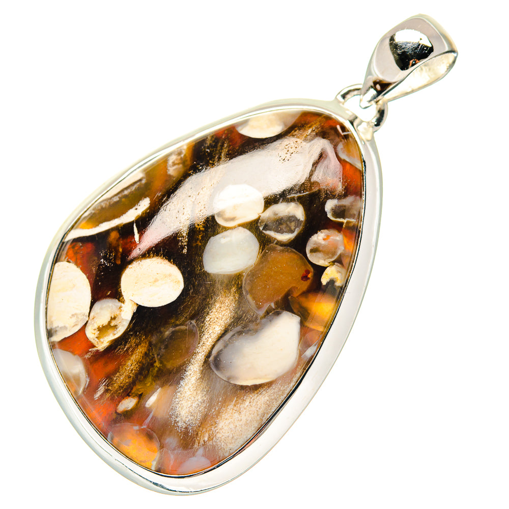 Peanut Wood Jasper Pendants handcrafted by Ana Silver Co - PD19039