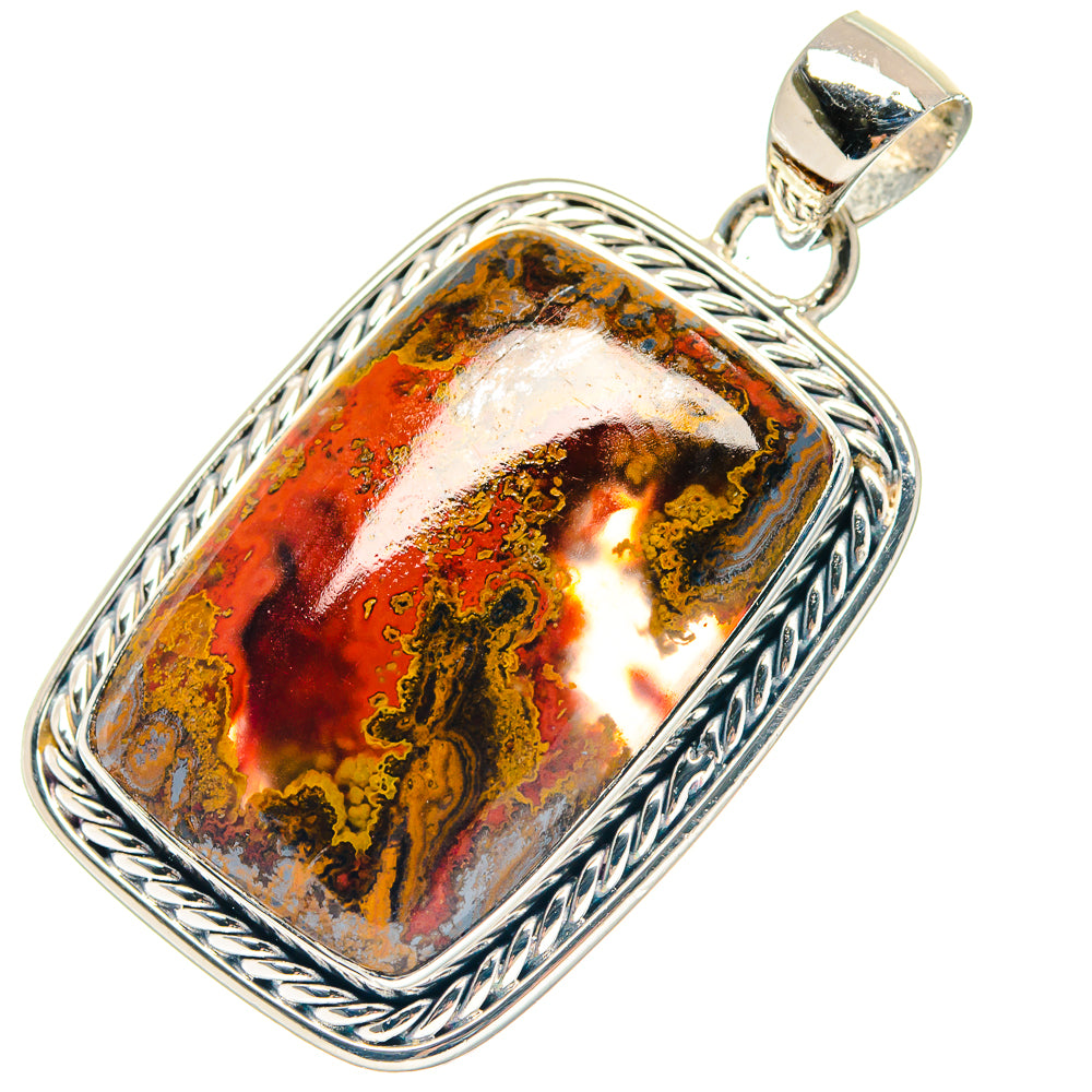 Moroccan Agate Pendants handcrafted by Ana Silver Co - PD19043