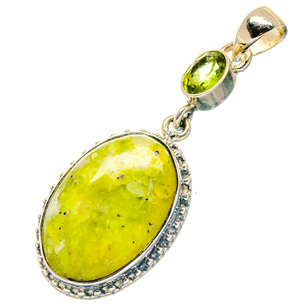 African Green Opal Pendants handcrafted by Ana Silver Co - PD19096