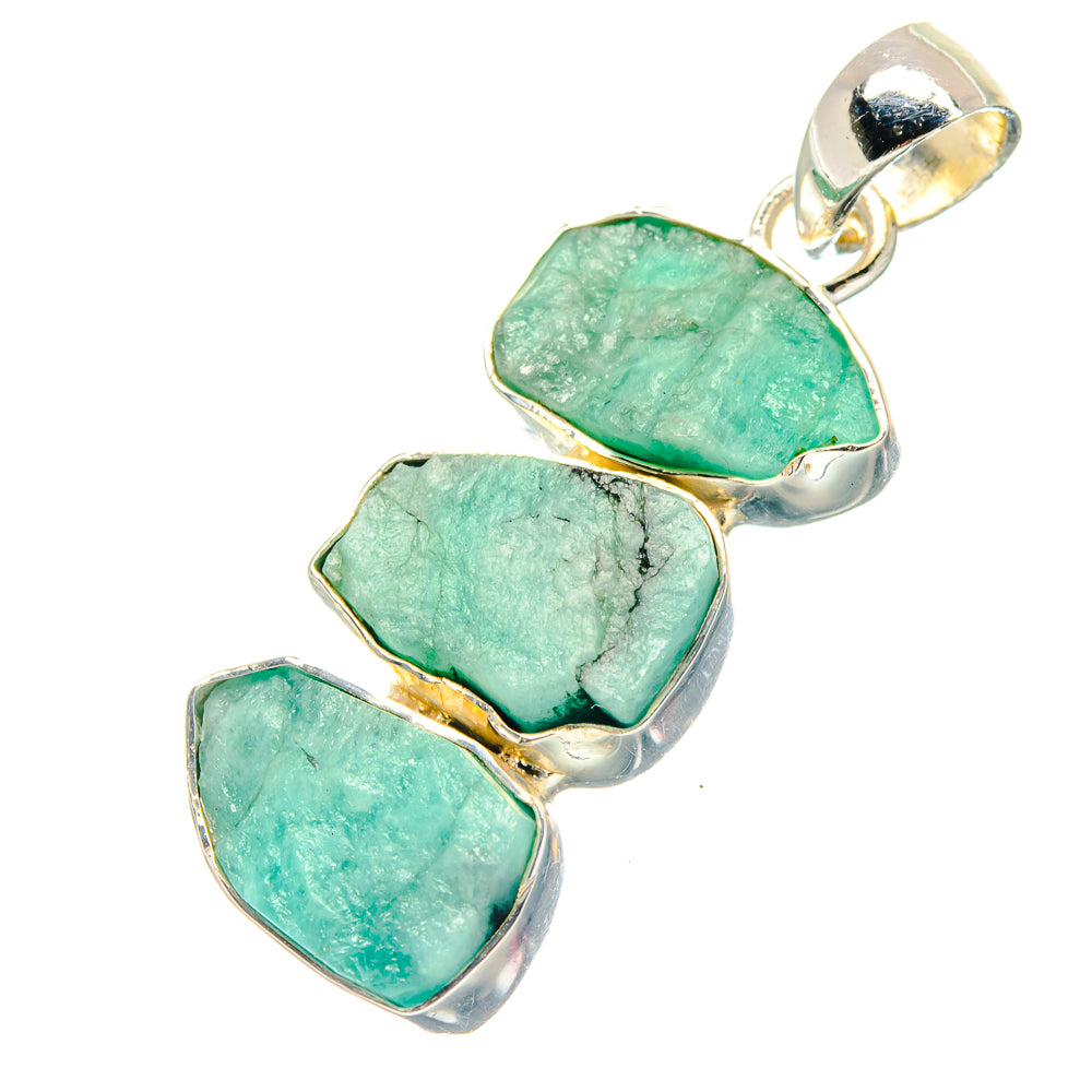 Chrysoprase Pendants handcrafted by Ana Silver Co - PD19122