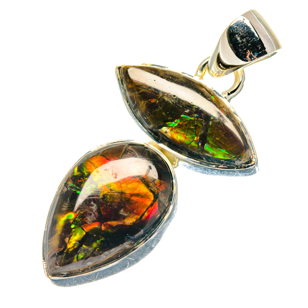 Ammolite Pendants handcrafted by Ana Silver Co - PD19138
