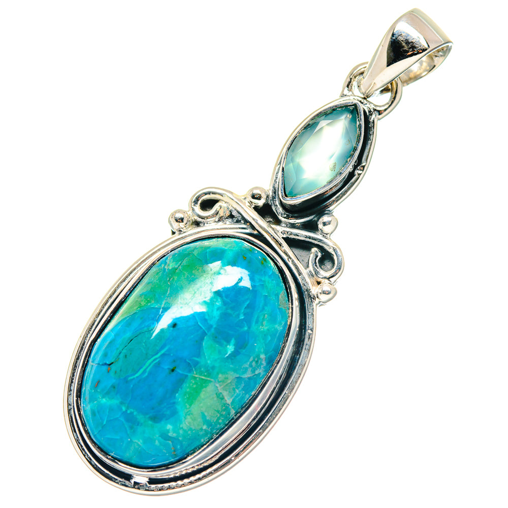 Chrysocolla Pendants handcrafted by Ana Silver Co - PD19147