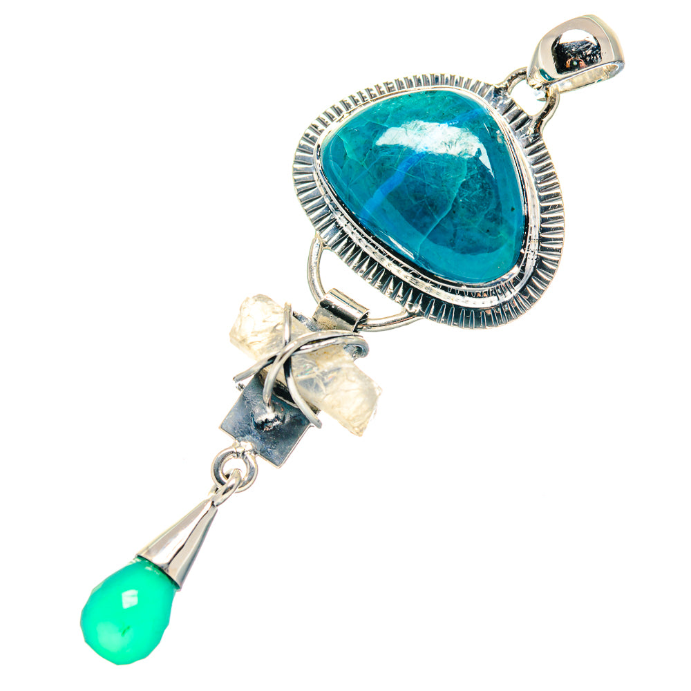 Chrysocolla Pendants handcrafted by Ana Silver Co - PD19151