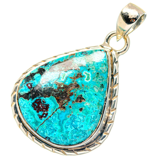 Chrysocolla Pendants handcrafted by Ana Silver Co - PD19152