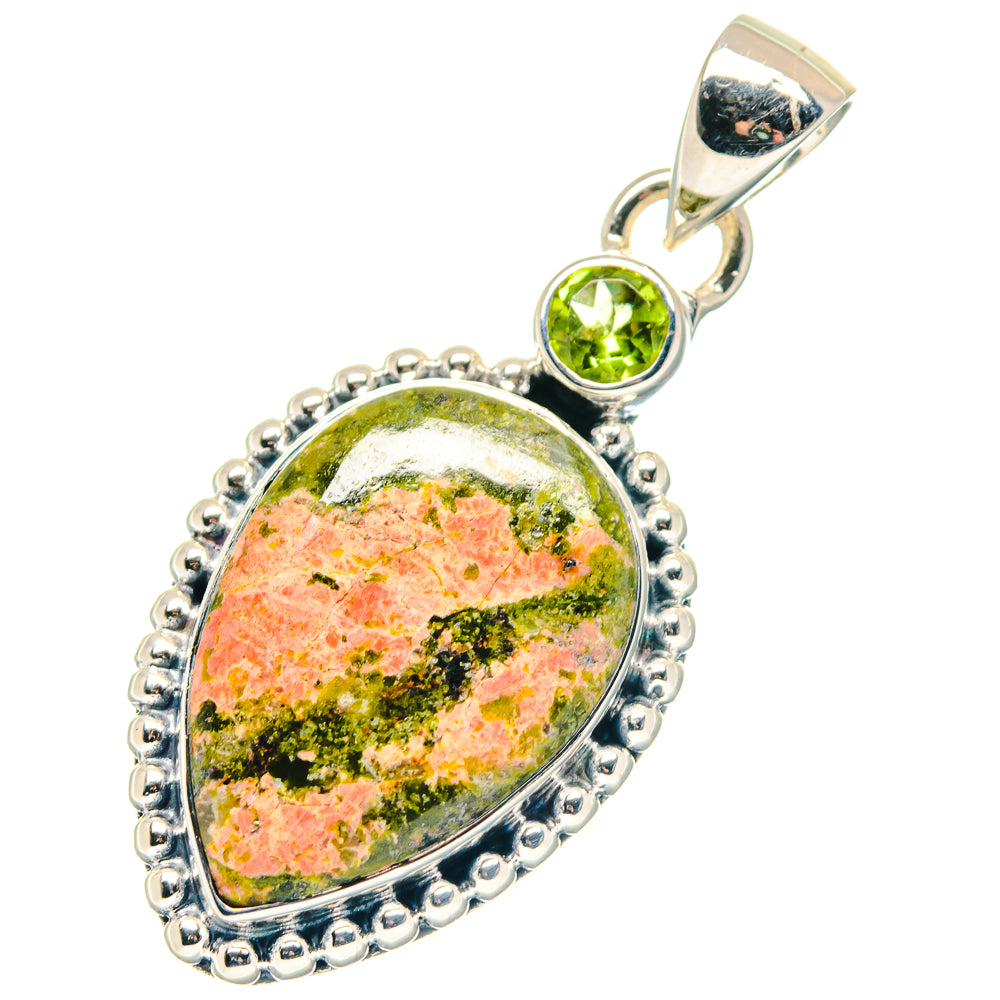 Unakite Pendants handcrafted by Ana Silver Co - PD19165