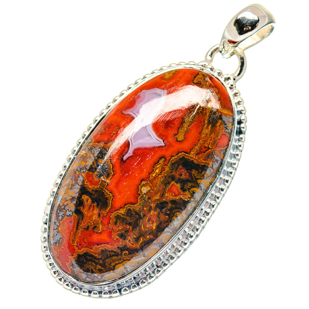 Moroccan Agate Pendants handcrafted by Ana Silver Co - PD19173