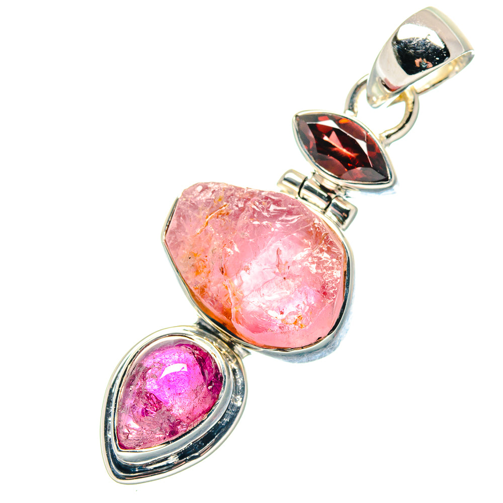 Rose Quartz Pendants handcrafted by Ana Silver Co - PD19197