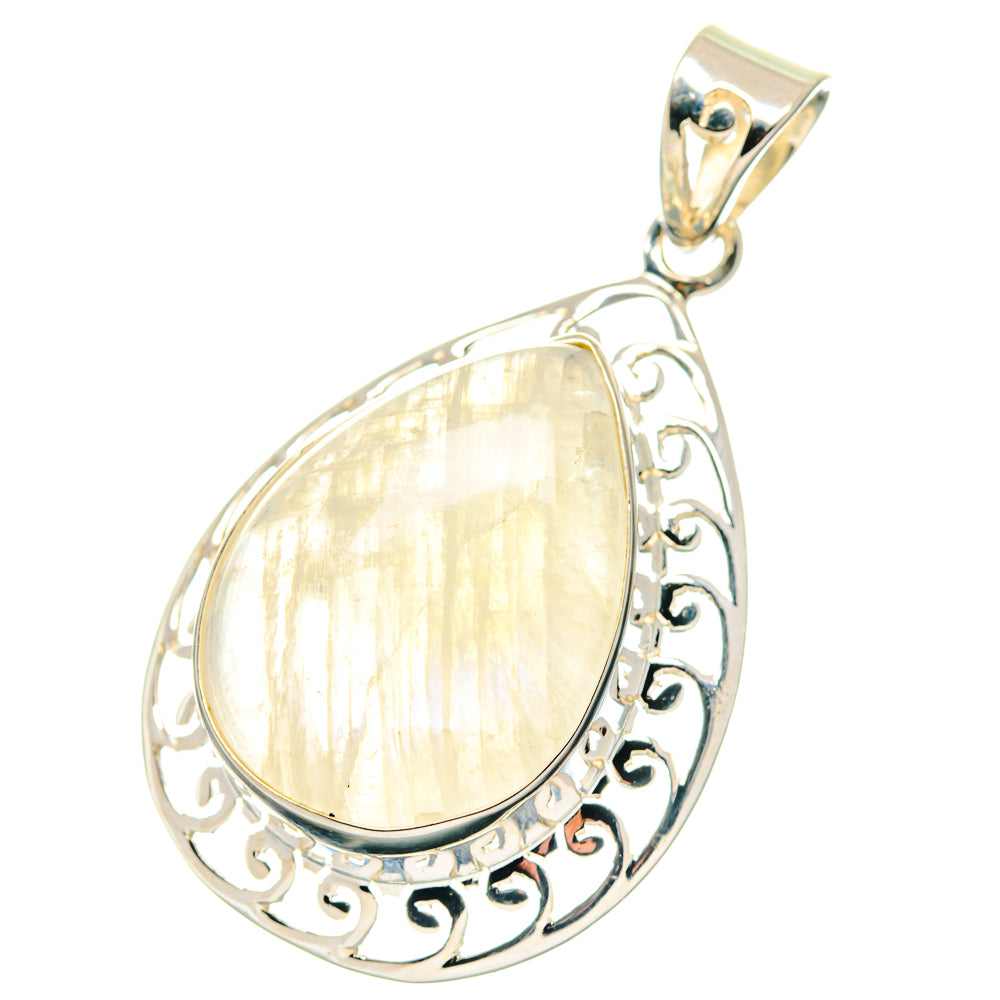 Rainbow Moonstone Pendants handcrafted by Ana Silver Co - PD19235