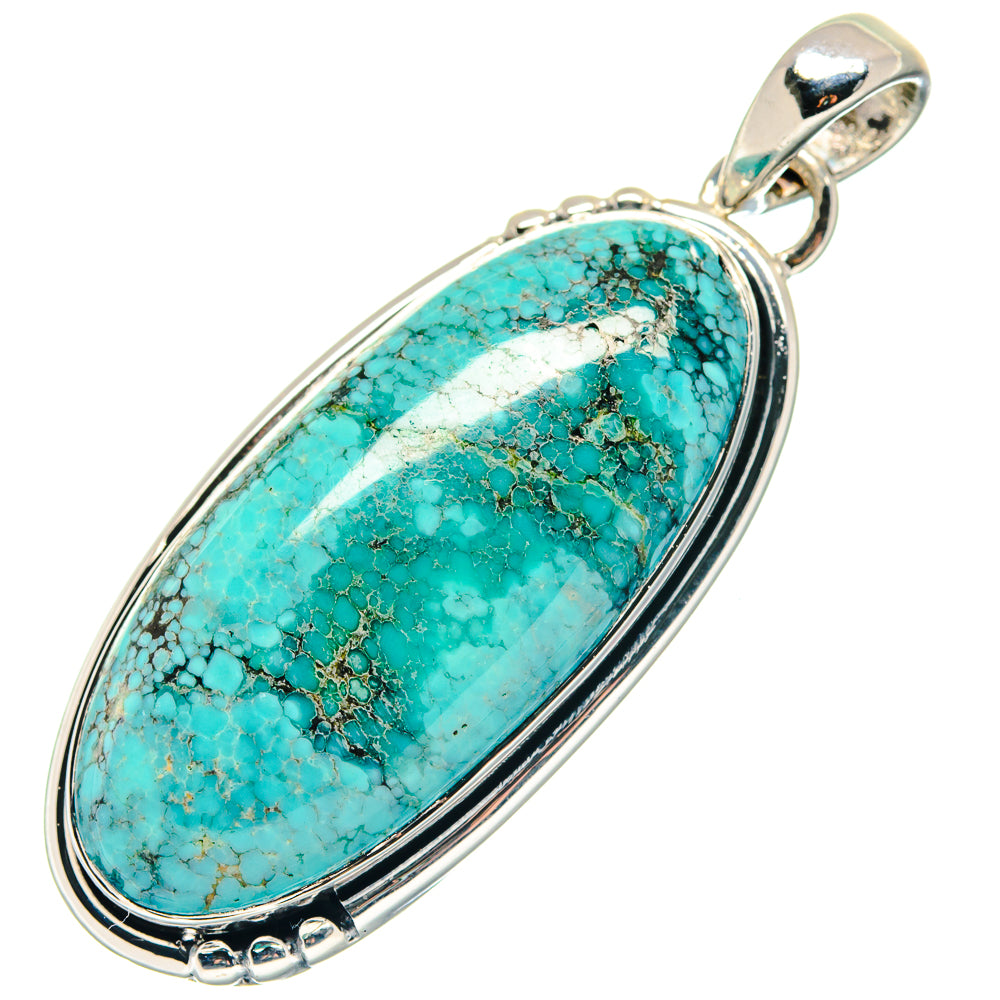 Tibetan Turquoise Pendants handcrafted by Ana Silver Co - PD19250