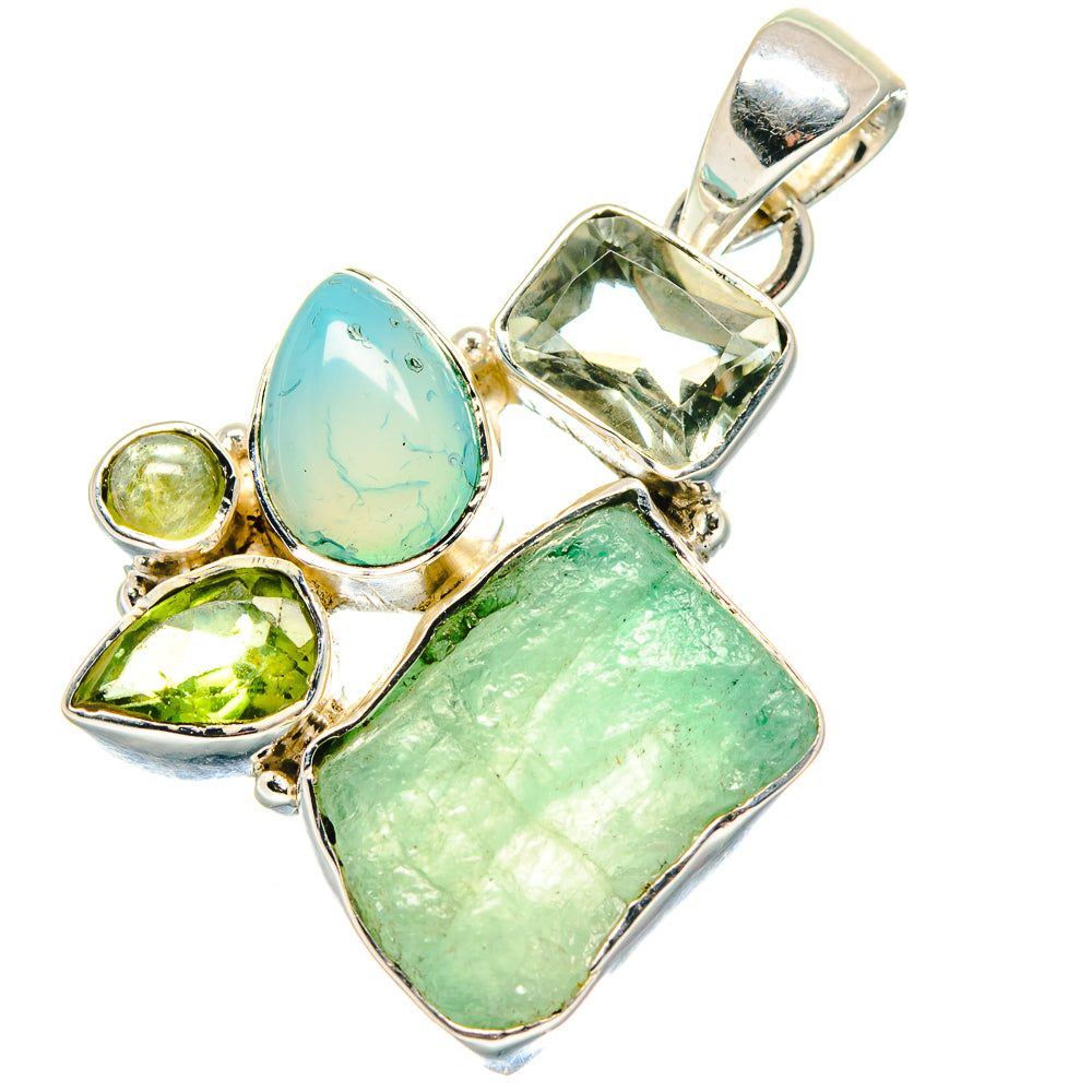Aquamarine Pendants handcrafted by Ana Silver Co - PD19252