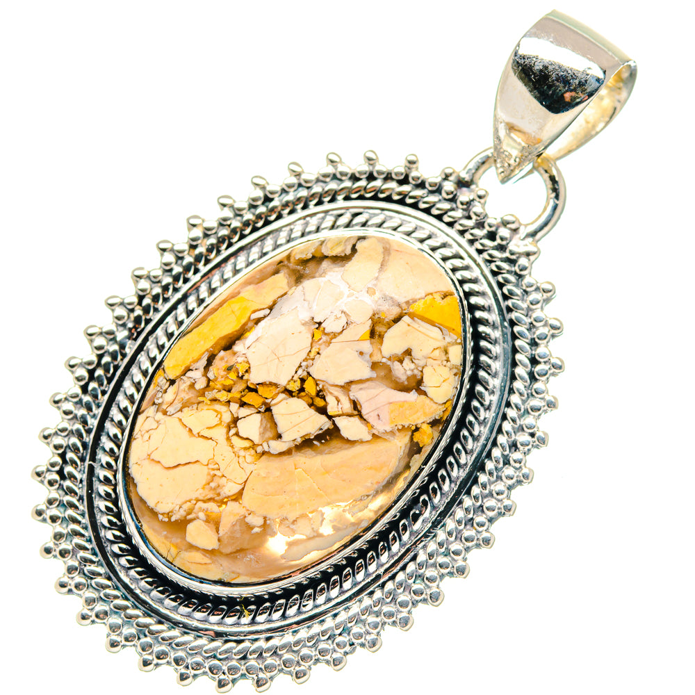 Brecciated Mookaite Pendants handcrafted by Ana Silver Co - PD19285 - Photo 2