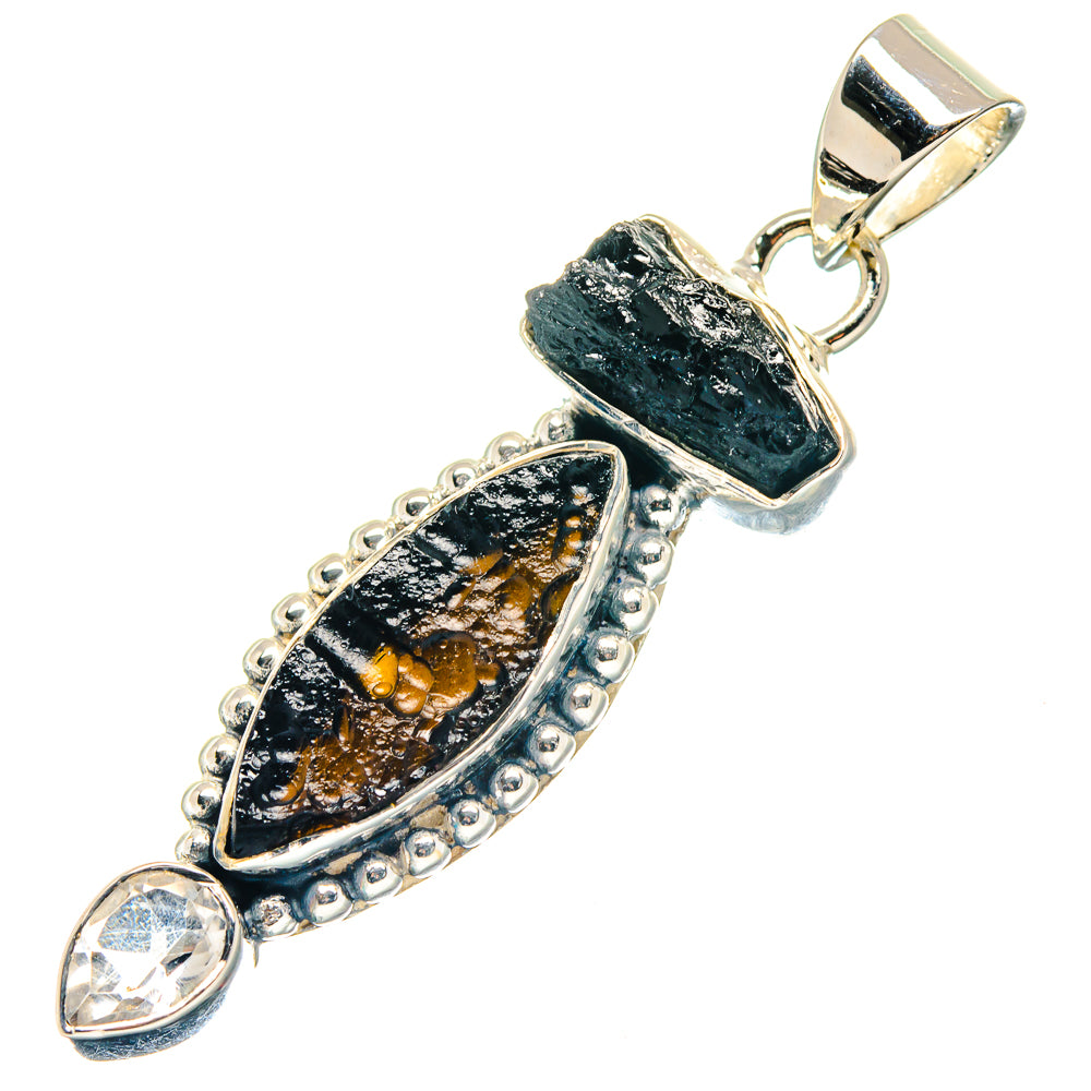 Tektite Pendants handcrafted by Ana Silver Co - PD19319