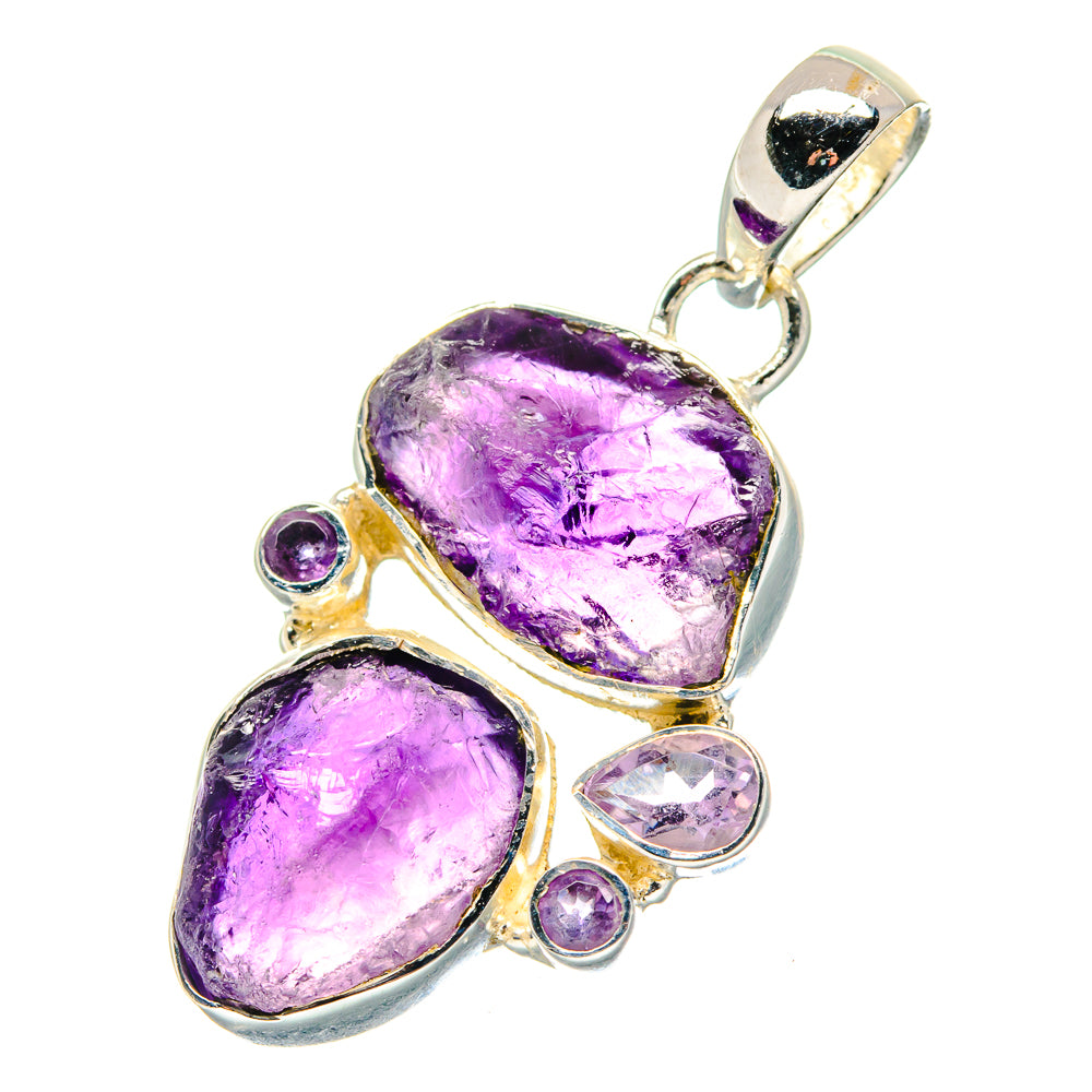 Rainbow Moonstone Pendants handcrafted by Ana Silver Co - PD19385