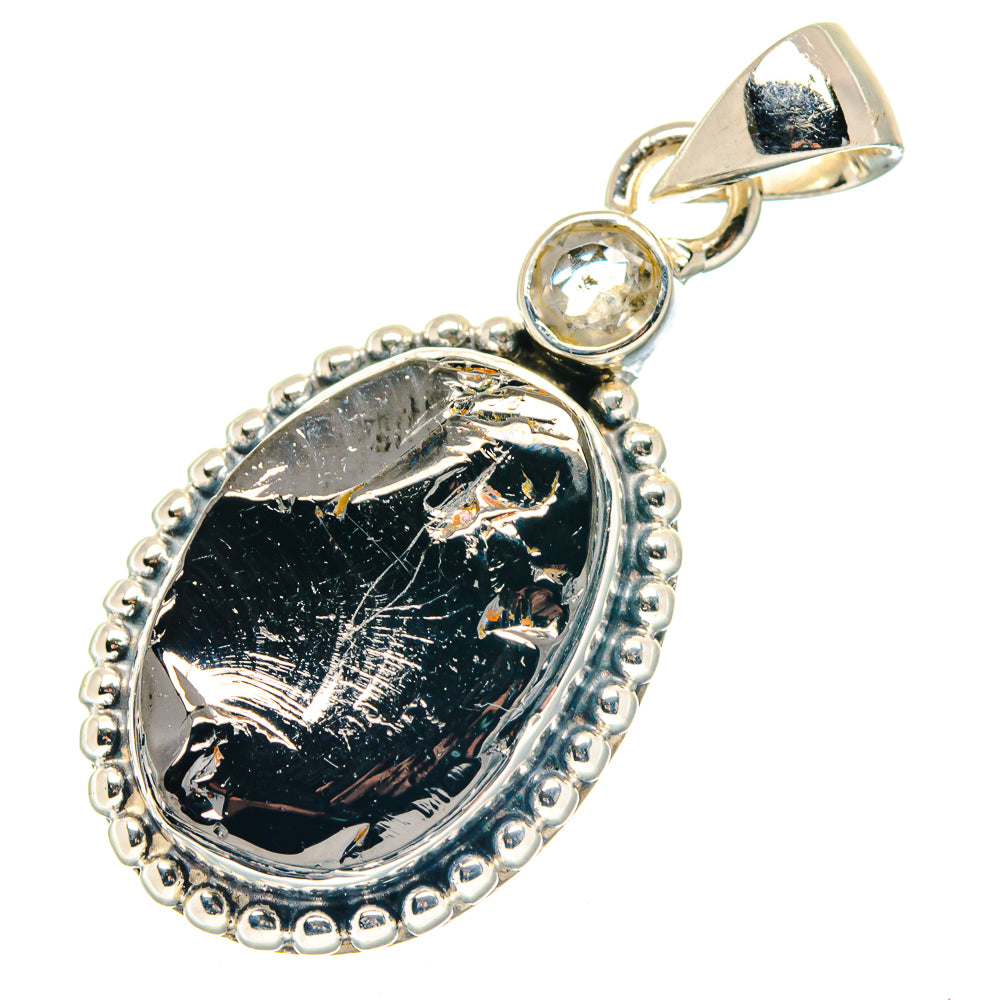 Montana Agate, Smoky Quartz Pendants handcrafted by Ana Silver Co - PD19393