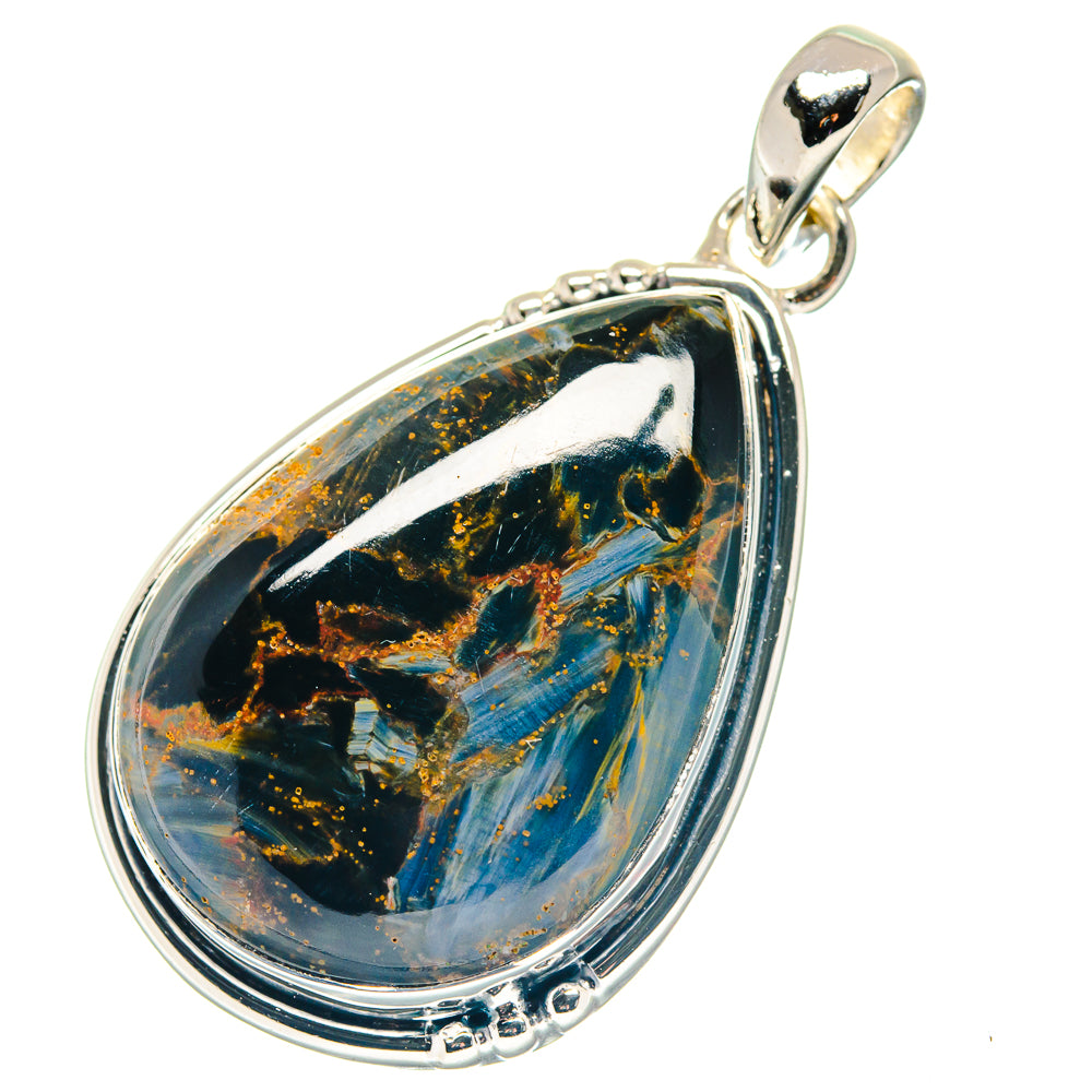Serpentine Stone Pendants handcrafted by Ana Silver Co - PD19397