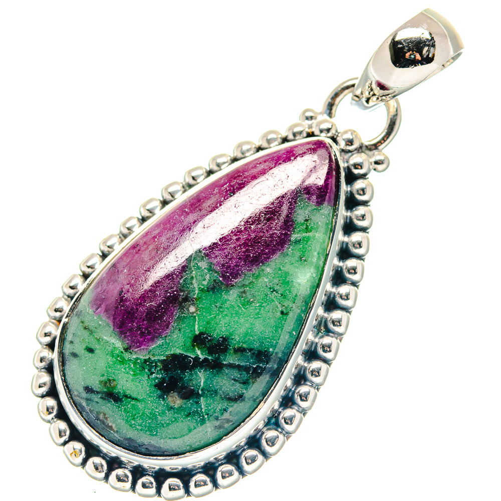 Apatite, Rainbow Moonstone, Blue Topaz Pendants handcrafted by Ana Silver Co - PD19411