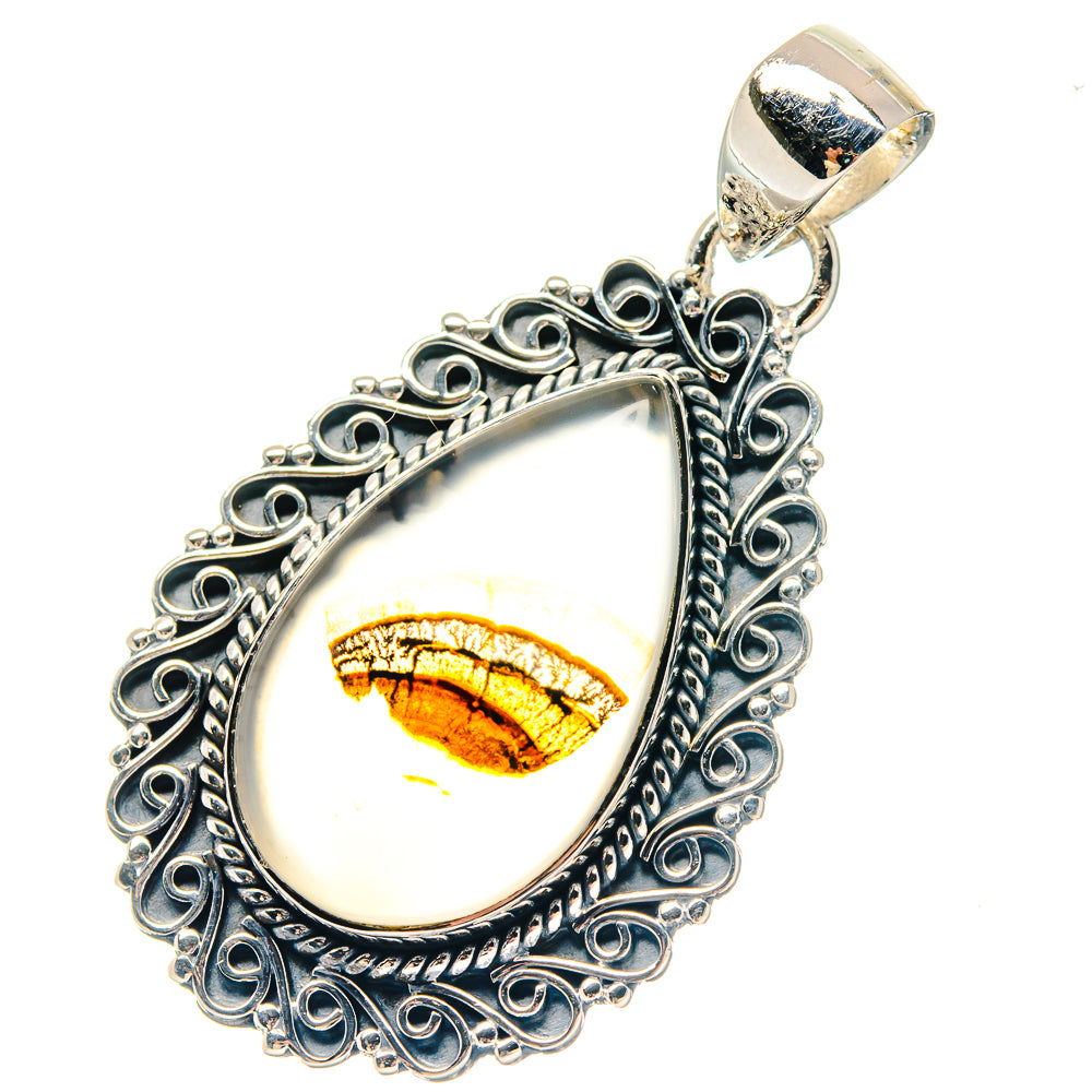 Herkimer Diamond, White Quartz Pendants handcrafted by Ana Silver Co - PD19587